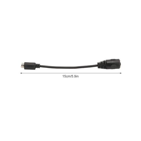 Dilwe 5.9 inch DIN 5 Pin Female to MIDI 6 Pin Male Cable, PS2 Keyboard and Mouse Adapter, Black, 15cm in Saudi Arabia