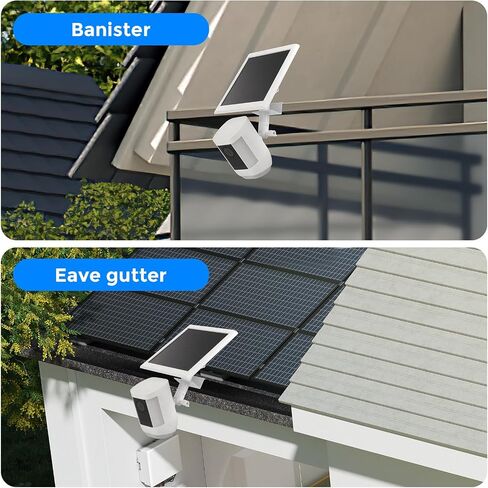 جبل Gutter Universal لكاميرات الحلقة - لا توجد شريحة تركيب كاميرا أمان ، متوافقة مع عصا الكاميرا Pro/Spotlight Cam Pro/Solar ، وتركيب في الهواء الطلق قابل للتعديل 360 درجة in Kuwait