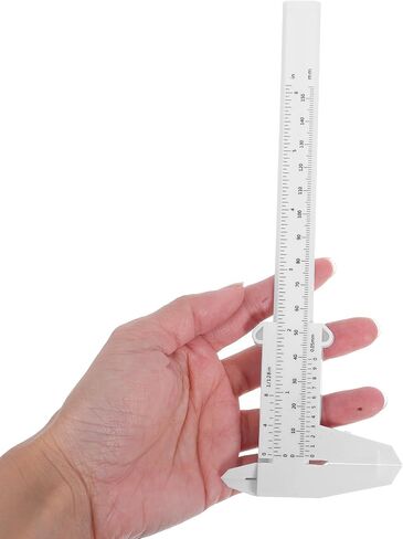 Amosfun 2pcs عالية الدقة الفرجار البلاستيكية الزاوية زاوية مقياس انزلاق لزاوية النجارة المحمولة أداة قياس رأس مزدوجة in Saudi Arabia