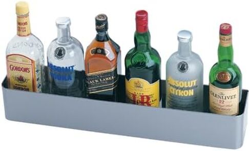 FSE 373-KR-S-30 Silver Series 30" Full Length Single Speed Rail, Stainless Steel, Wall-Mounted Bar Bottle Holder, Speed Rack for Standard and Liter Bottles in Saudi Arabia