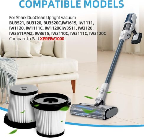 6 Pack IW3511 BU3521 Filter Replacements for Shark Detect Pro IW3511 IW1111 IW1120 Lightweight Cordless Stick Vacuum, for Shark BU3523 Cleaner with Auto-Empty System, Part XPRFIW1000 in Saudi Arabia