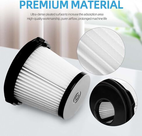 6 Pack IW3511 BU3521 Filter Replacements for Shark Detect Pro IW3511 IW1111 IW1120 Lightweight Cordless Stick Vacuum, for Shark BU3523 Cleaner with Auto-Empty System, Part XPRFIW1000 in Saudi Arabia