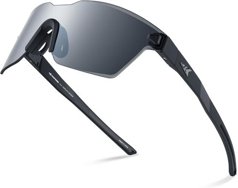KastKing Tarkio Polarized Fishing Sunglasses, Large Single PC Lenses, Rimless Wrap Design, UV400 Protection Sports Sunglasses in Saudi Arabia