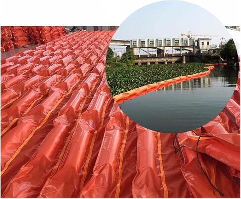 TIST Waterproof Sandbags for Garages Solid Floating Floating Oil Spill Barrier Thickened Rubber Pollution Barrier for Water Quick Absorbing Flood Sandbags(1.5X10M) in Saudi Arabia