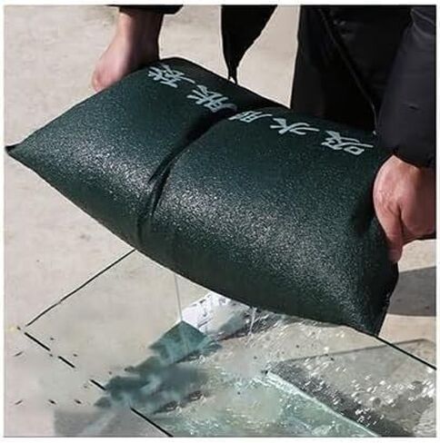 TIST Waterproof Sandbags for Garages 10-Piece Set of Household Flood Barriers, Flood Dams, Flood Sandbags, High-Strength Flood Sandbags Quick Absorbing Flood Sandbags(25x150cm) in Saudi Arabia