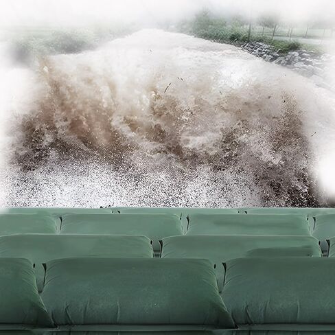 TIST Waterproof Sandbags for Garages Water-Activated Flood Barrier, Pack of 10 Quickly Expands Reusable, Suitable for Homes, Garages, Basements, Doors Quick Absorbing Flood Sandbags(25x150cm) in Saudi Arabia