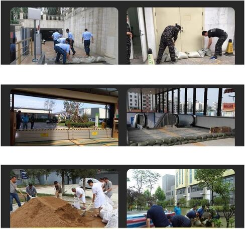 أكياس رملية مقاومة للماء للمرائب طوارئ الرمال الطوارئ مجموعة الطوارئ في الهواء الطوارئ لوازم الطوارئ القابلة لإعادة الاستخدام في الطوارئ 10 قطع مجموعة من الأكياس الرملية للفيضانات (25x50 سم) in Kuwait