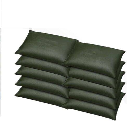 Waterproof Sandbags for Garages 10-Pack Sandless Flood Bags - Self-Inflating Thick Canvas Barrier for Doors/Garages Quick Absorbing Flood Sandbags(30x70cm) in Saudi Arabia