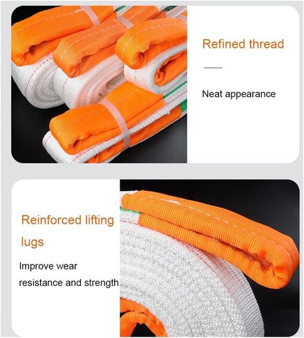 Lifting Sling Thickened Lifting Strap Nylon Slings for Lifting Crane Slings Durable Multi-Layer Weaving Lifting Strap Lifting Rope Lifting Heavy Objects (Color : 5T, Size : 5M) in Saudi Arabia