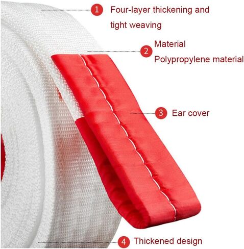 Lifting Sling Thickened Lifting Strap Nylon Slings for Lifting Crane Slings Durable Multi-Layer Weaving Lifting Strap Lifting Rope Lifting Heavy Objects (Color : 5T, Size : 5M) in Saudi Arabia