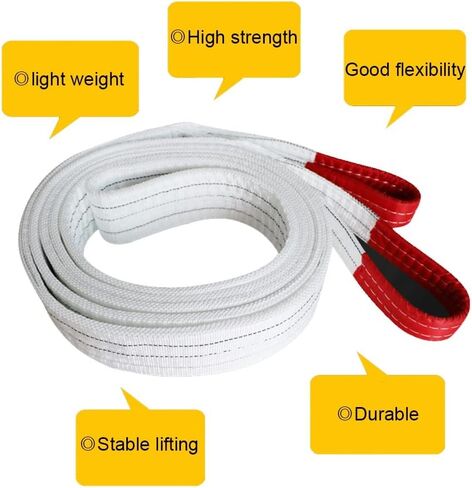 Lifting Sling Thickened Lifting Strap Nylon Slings for Lifting Crane Slings Durable Multi-Layer Weaving Lifting Strap Lifting Rope Lifting Heavy Objects (Color : 5T, Size : 5M) in Saudi Arabia