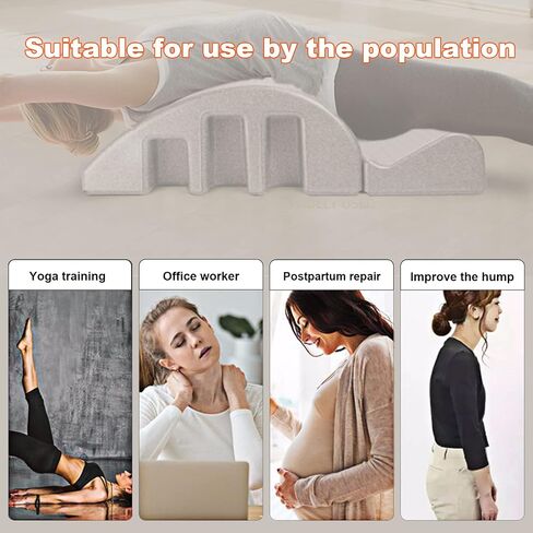 Spine Corrector Pilates Yoga Wedge Massage Table - Detachable EPP Arc Foam for Back Pain Relief, Spine Health, Core Strengthening and Stretching in Saudi Arabia