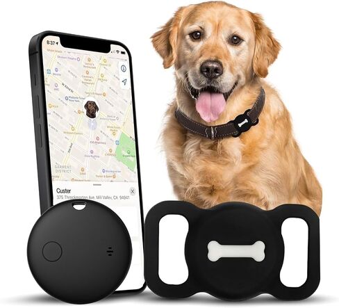 Pet Tracking Device for Dogs, Smart Tag for Comprehensive Location Coverage, Compatible with Apple Find My, Non-GPS Tracking Solution (Pink) in Saudi Arabia
