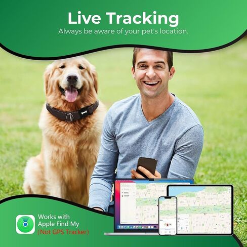 Pet Tracking Device for Dogs, Smart Tag for Comprehensive Location Coverage, Compatible with Apple Find My, Non-GPS Tracking Solution (Pink) in Saudi Arabia