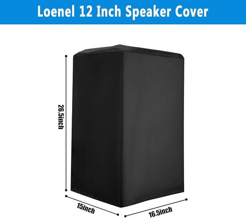 12 Inch Speaker Cover for PA/DJ Powered Speakers, Outdoor Speaker Covers Waterproof Dustproof Anti-UV Oxford Fabric (2 Pack) in Kuwait