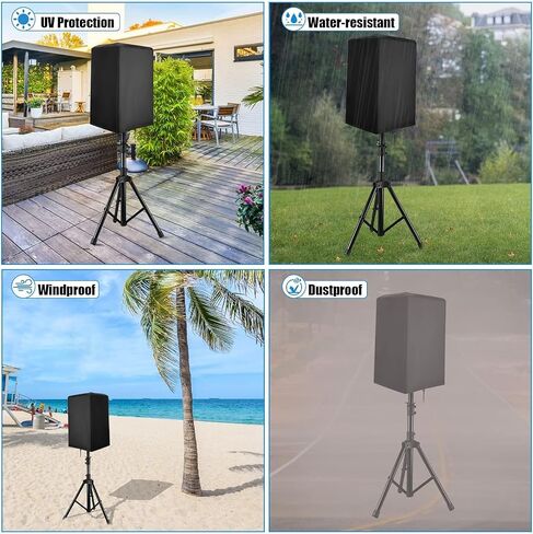 12 Inch Speaker Cover for PA/DJ Powered Speakers, Outdoor Speaker Covers Waterproof Dustproof Anti-UV Oxford Fabric (2 Pack) in Kuwait