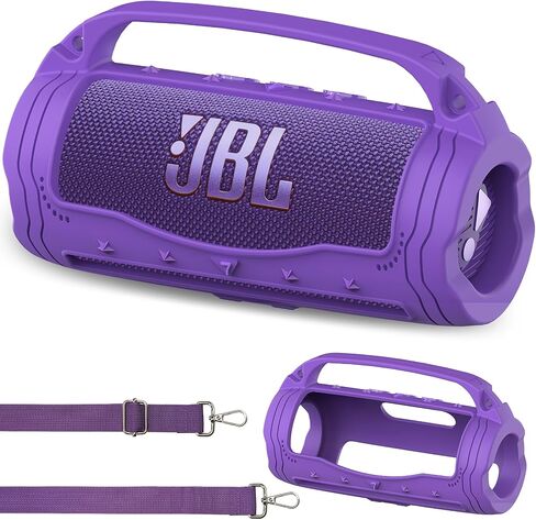 Silicone Cover Case for JBL Flip 7 Portable Bluetooth Speaker, Accessories for JBL Flip 7 Bold Pro AI Sound Bluetooth Speaker Protective Case with Silicone Handle (Blue) in Saudi Arabia