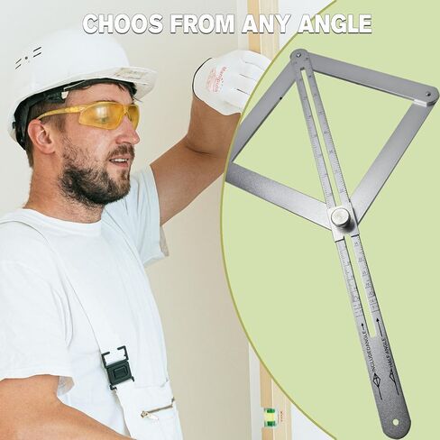 Protractor Angle Finder, 2025 New Stainless Steel Protractor, with 0-170° Dual Scale, Angle Measuring Tool for Woodworking/Carpenter/Construction/DIY Measurement in Saudi Arabia