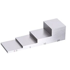 4 خطوة 2.5 مم 5 مم 10 مم 20 مم كتلة اختبار للاختبار للسماكة والمعايرة الخطي 6063 الألومنيوم in Kuwait