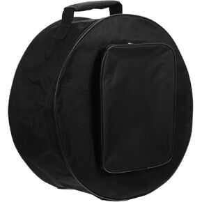 Snare Drum Bag Portable Oxford Cloth Drum Case Dumb Drum Practice Pad Backpack Carrier Thickened Snare Drum Storage Bag with Pocket for 13/14 inch Black in Kuwait