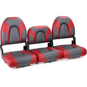 NORTHCAPTAIN Deluxe 52" Bass Boat Seat 3 PCS Folding Fishing Boat Seat,Stainless Steel Screws Included in Kuwait