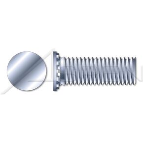 (1000 pcs) 5/16"-18 X 7/8", Self-Clinching Studs, Flush Head Self-Clinching Studs, Full Thread, Steel, Zinc Plated and Baked in Saudi Arabia