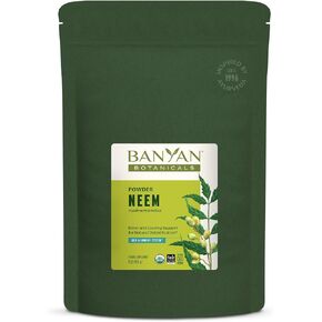 Banyan Botanicals Neem Powder - Organic Azadirachta Indica - Purifying Ayurvedic Herb for Healthy Skin & Blood* – 1 lb. – Fair for Life Sustainably Sourced Non-GMO Vegan in Saudi Arabia