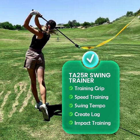 13UnderGolf TA25R Golf Swing Trainer Aid for Indoor Practice Speed and Impact Training, Improved Rhythm, Grip, Flexibility, Balance, Tempo and Strength in Saudi Arabia