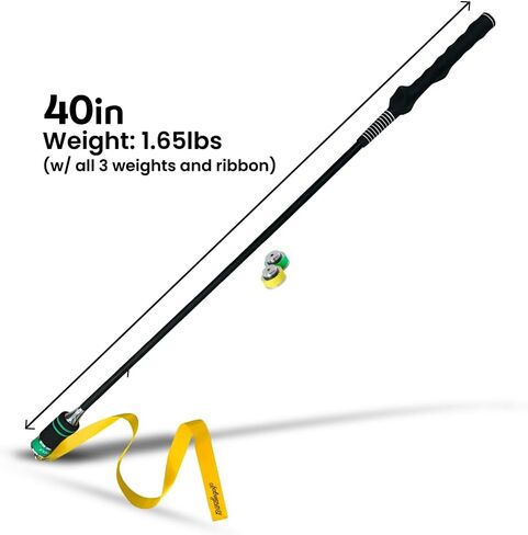 13UnderGolf TA25R Golf Swing Trainer Aid for Indoor Practice Speed and Impact Training, Improved Rhythm, Grip, Flexibility, Balance, Tempo and Strength in Saudi Arabia