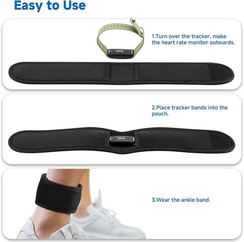 xxerciz ankle band متوافق مع Fitbit Inspire 3 ، Fitbit Charge 6 Tracker fitness ، حزام الكاحل للياقة للياقة قابلة للتعديل للرجال والنساء in Kuwait