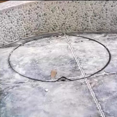 Invisible Manhole Cover & Frame - 30" Heavy Duty Metal Septic Tank Lid - Pressure Resistant Sewage Basin Cover for Concrete & Ceramic Tiles - Durable, Reliable, Safe in Saudi Arabia