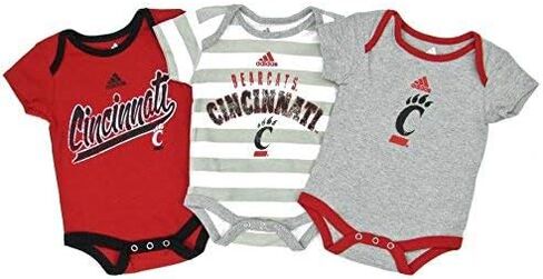 Outerstuff NCAA Cincinnati Bearcats Newborn 3-Piece Lil Fan Bodysuit Creeper Set (0M - 9M) in Saudi Arabia