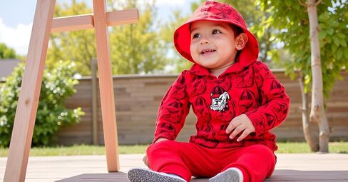 Wes and Willy Infant and Toddler College All Over Team Logo Hooded Long Sleeve T-Shirt and Pant Set in Saudi Arabia