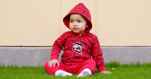 Wes and Willy Infant and Toddler College All Over Team Logo Hooded Long Sleeve T-Shirt and Pant Set in Saudi Arabia