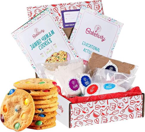 Baketivity Masterpiece Cookies Kids Baking Kit - Cooking Kit for Kids with Premeasured Ingredients, Step by Step Instructions, Paint Brushes, Art Lessons - Baking Set for Girls, Boys Ages 6-12 in Saudi Arabia