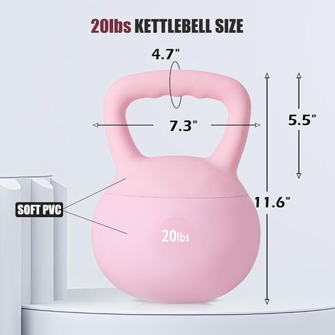 kettlebells لينة sogespower ، أوزان تدريبات قوة الحديد المملوءة بالرمل ، ومقاومة للصدمات مع مقبض واسع النطاق ، ولياقة kettlebells لصالة الألعاب الرياضية المنزلية in Kuwait
