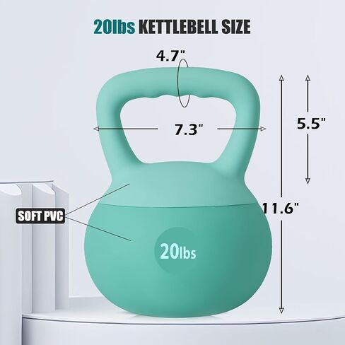 kettlebells لينة sogespower ، أوزان تدريبات قوة الحديد المملوءة بالرمل ، ومقاومة للصدمات مع مقبض واسع النطاق ، ولياقة kettlebells لصالة الألعاب الرياضية المنزلية in Kuwait