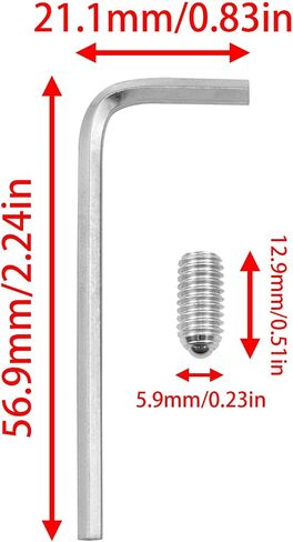 Aylifu Ball Point Set Set Scret M6 Set Scet Slug Fild with Anck 1PCS M6 × 0.47 Inch for Industrial Machinery Furnithore Workplace 20pcs in Saudi Arabia