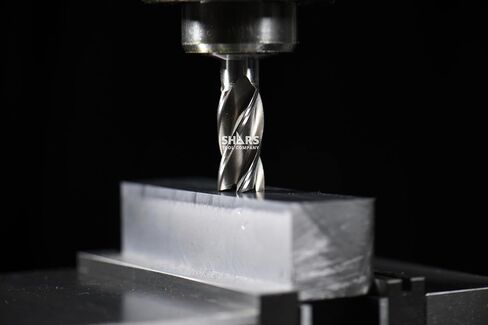 Shars 3 PCS 13/16" x 3/4" HSS 4 Flute Single End Center Cut End Mill, 1-7/8" Flute Length 404-6235-3 ^ in Saudi Arabia