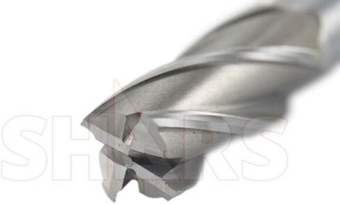 Shars 3 PCS 13/16" x 3/4" HSS 4 Flute Single End Center Cut End Mill, 1-7/8" Flute Length 404-6235-3 ^ in Saudi Arabia