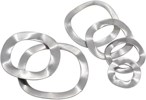 غسالة متموجة ， غسالة الربيع ， 50pcs 304 Stee Stee Three type type spring gasher M10 * 15 * 0.3 Wave Washer Spring Crinker Washers in Kuwait