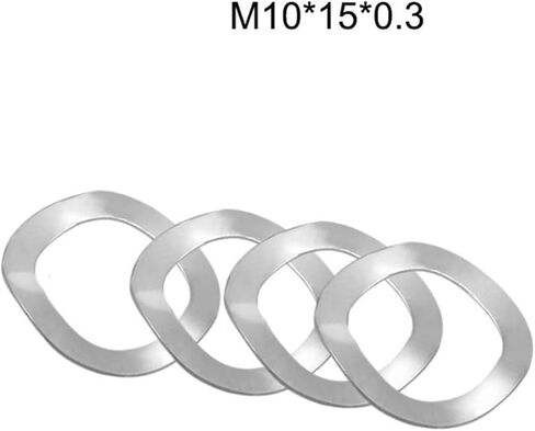 غسالة متموجة ， غسالة الربيع ， 50pcs 304 Stee Stee Three type type spring gasher M10 * 15 * 0.3 Wave Washer Spring Crinker Washers in Kuwait