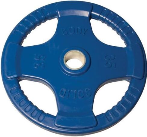 Body-Solid Colored Rubber Grip Olympic Plates (Blue) - 35 lb pair in Kuwait