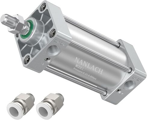 Aluminum Alloy Pneumatic Air Cylinder Bore:4 inch(100 mm), Stroke:10 inch (250 mm),Screwed Piston Rod Dual Action Large Thrust SC100X250 in Kuwait