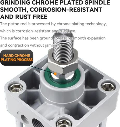 Aluminum Alloy Pneumatic Air Cylinder Bore:4 inch(100 mm), Stroke:10 inch (250 mm),Screwed Piston Rod Dual Action Large Thrust SC100X250 in Kuwait