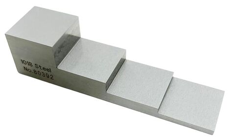 Test Calibration Block 1018 Carbon Steel for Ultrasonic Thickness Gauge Thickness 2.5mm 5mm 10mm 20mm in Kuwait