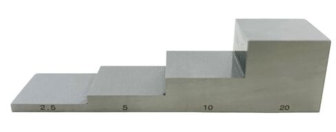 Test Calibration Block 1018 Carbon Steel for Ultrasonic Thickness Gauge Thickness 2.5mm 5mm 10mm 20mm in Kuwait