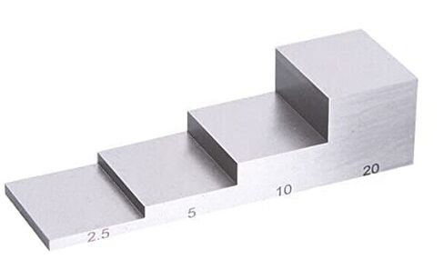 4 خطوة 2.5 مم 5 مم 10 مم 20 مم كتلة اختبار للاختبار للسماكة والمعايرة الخطي 6063 الألومنيوم in Kuwait