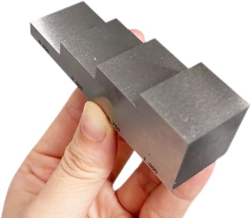 304 Stainless Steel Test Calibration Block 4 Step 0.25mm 0.5mm 0.75mm 1mm for Thickness and Linearity Calibration for Ultrasonic Thickness Gauge in NDT Testing in Saudi Arabia