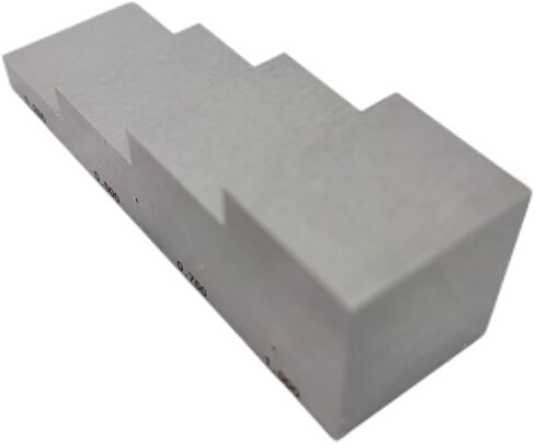 304 Stainless Steel Test Calibration Block 4 Step 0.25mm 0.5mm 0.75mm 1mm for Thickness and Linearity Calibration for Ultrasonic Thickness Gauge in NDT Testing in Saudi Arabia